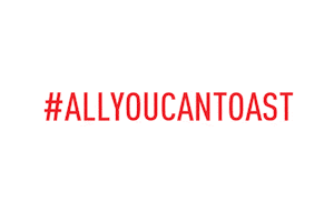 all you can toast Sticker by Toastocoast