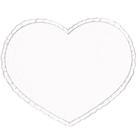 Heart 白 Sticker