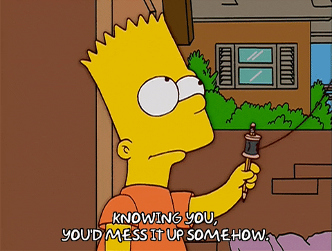 bart simpson kite GIF