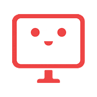 SivaCreative happy smile wow red Sticker