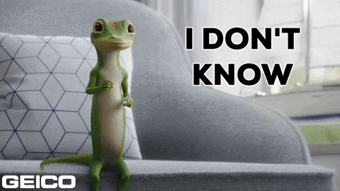 Dont Know GIF by GEICO