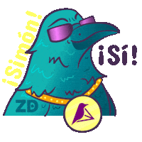 ZODHA yes si simon ave Sticker