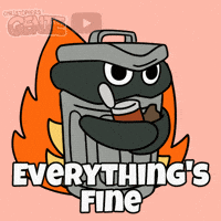 Nervous Its Fine GIF by Christophers Genie
