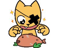 Hungry Cat Sticker