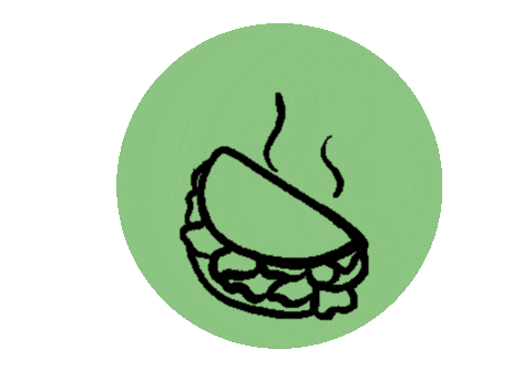 Kebab Sticker by Good Shit Vegan