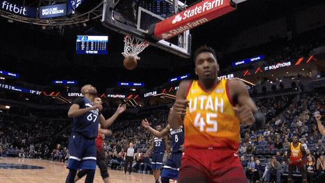 donovan mitchell shrug GIF by Utah Jazz