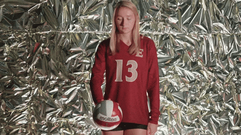 Elon Volleyball GIF by Elon Phoenix