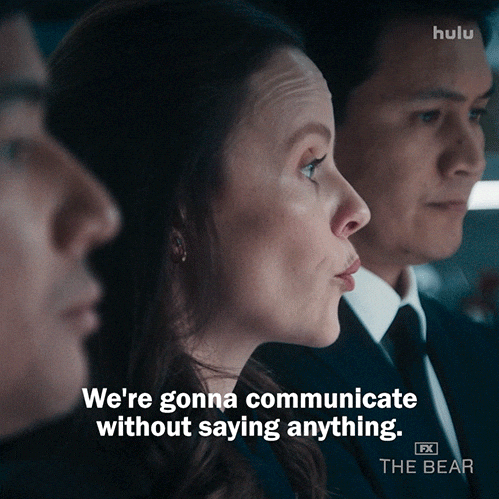Body Language Shut Up GIF by The Bear
