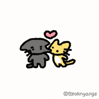 Cat Kiss GIF