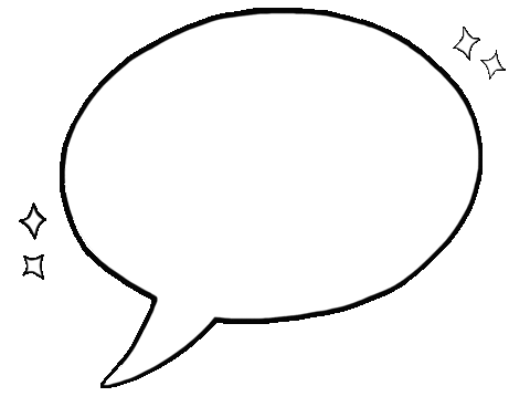kapcheur white stars bubble speech Sticker