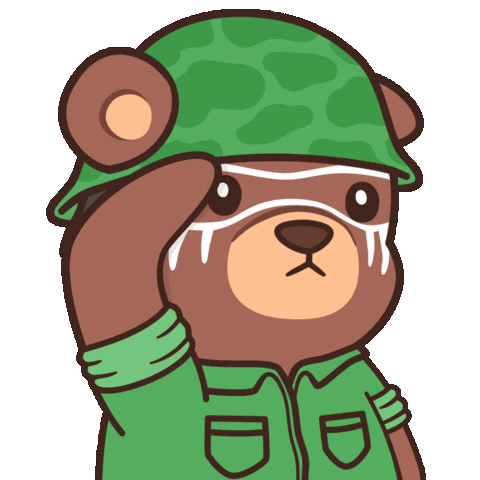 Air Force Yes Sticker by BEARISH