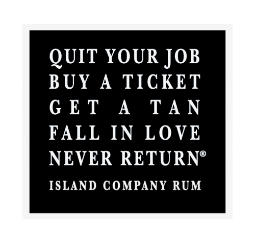 Quit Your Job Sticker by Island Company Rum