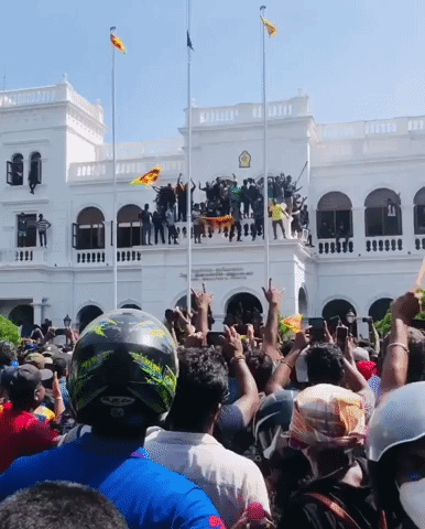 Protesters Occupy Sri Lankan Prime Minister's Office