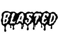 Blastedshop sticker noir blanc marque Sticker