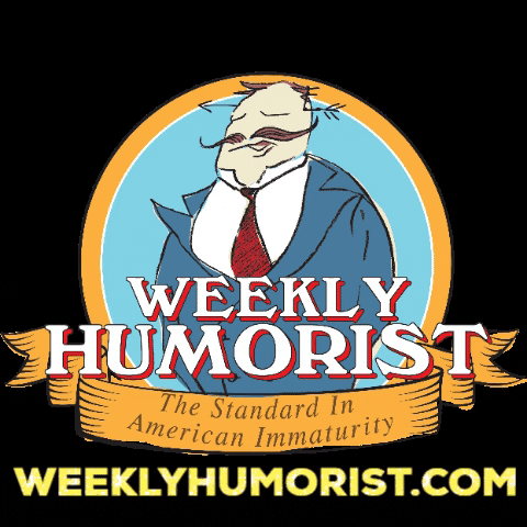 WeeklyHumorist giphygifmaker comedy brand mascot GIF