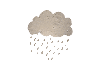 Thunder And Lightning Rain Sticker by The Eggshibit