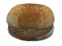 3D Burger Sticker