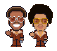 Bruno Mars Dancing Sticker by Ali Graham