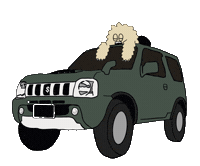 Jimny 寝る Sticker by exizzleline