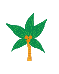 Palm Trees Miami Sticker by Marcel Katz / The Art Plug