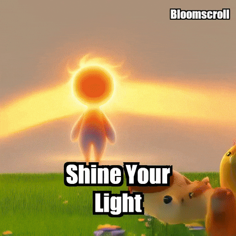 Shine Your Light Wisdom GIF by Bloomscroll