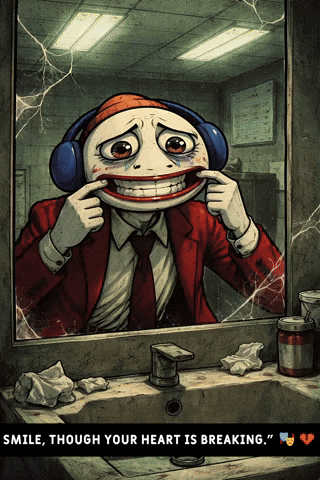 Professional Mask: Smile Through the Burnout 