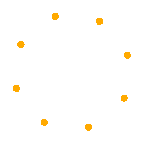 Orange Circle Sticker by Brainnu