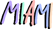 Drawing Miami Sticker