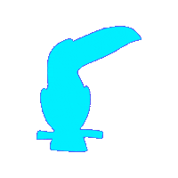 warao marbella cyan venezolano marbs Sticker