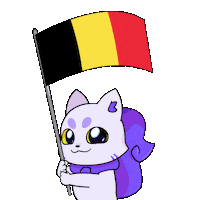Chocolate Flag Sticker by Lucky Kat Studios