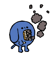 Dog Smoke Sticker by Andrew Onorato