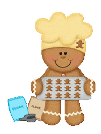 Baking Gingerbread House Sticker