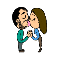 animation love Sticker by a3headedcat