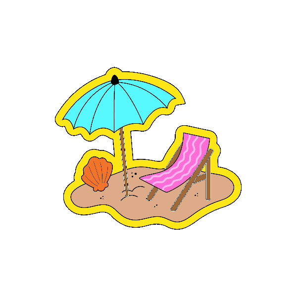 alexandrismos giphyupload sol praia verao Sticker