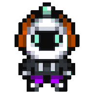 Pixel Robot Sticker by Codédex