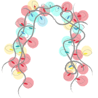 christmas wig Sticker by Lucy & Sam