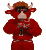 Benny The Bull Nba Sticker by Chicago Bulls