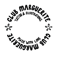 Club_Marguerite illustration club tattoo tattoos Sticker