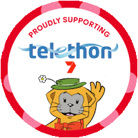 Telethon7 fat cat telethon channel 7 telethon channel 7 telethon perth Sticker