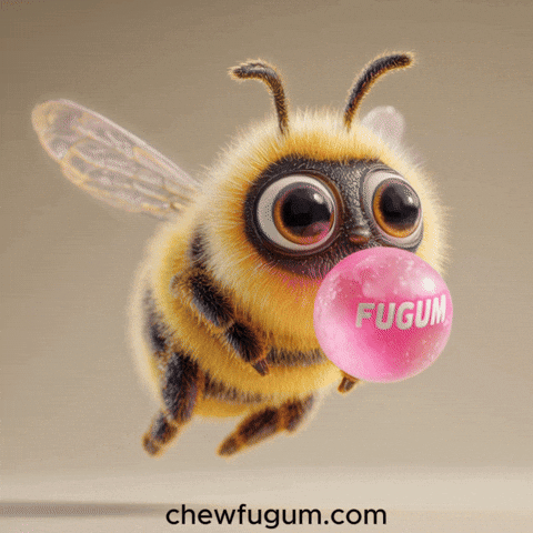Bee Bubble GIF by Fugum
