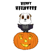 Citycheckapp halloween candy pumpkin vampire Sticker