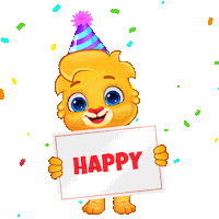 Happy Birthday Sticker by Lucas and Friends by RV AppStudios