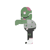 Halloween Zombie Sticker