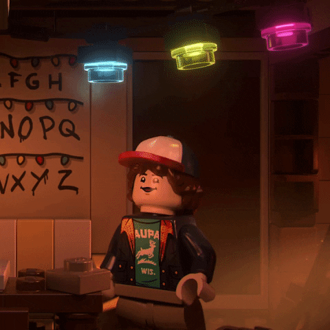 stranger things netflix GIF by LEGO