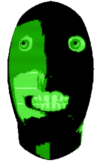 3D Face Sticker by badblueprints