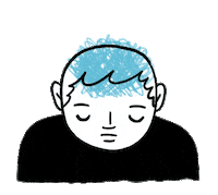 sad depression Sticker by Geo Law