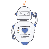 iranserver heart robot iran server Sticker