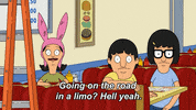 Hell Yeah Limo Ride GIF by Bob's Burgers