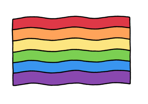 Pride Parade Love Sticker by Gwyneth Draws
