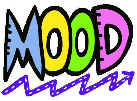 Mood Text Sticker by Jelene